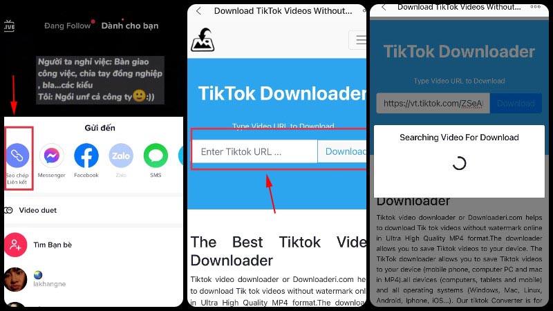 cách tải video tiktok không logo