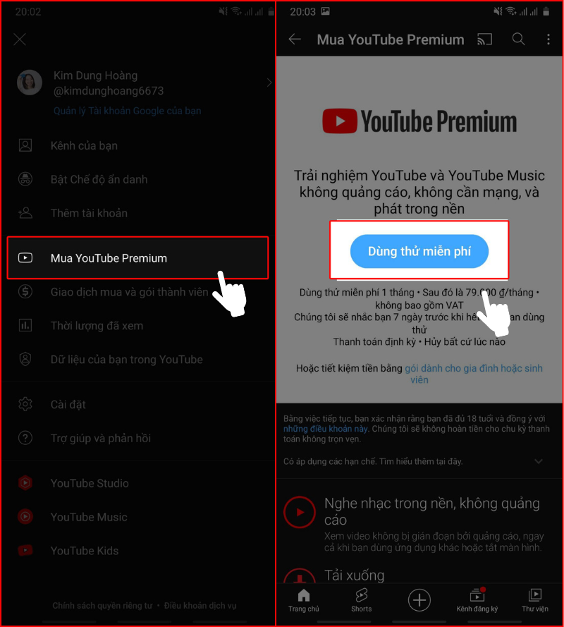 cách đăng ký youtube premium ở Việt Nam giá rẻ