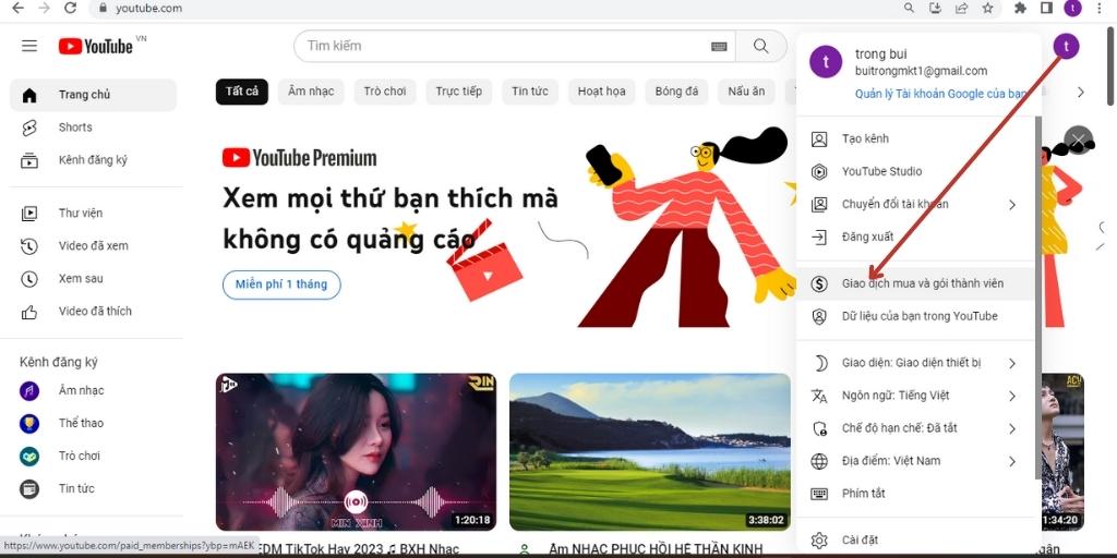 cách đăng ký youtube premium ở Việt Nam giá rẻ