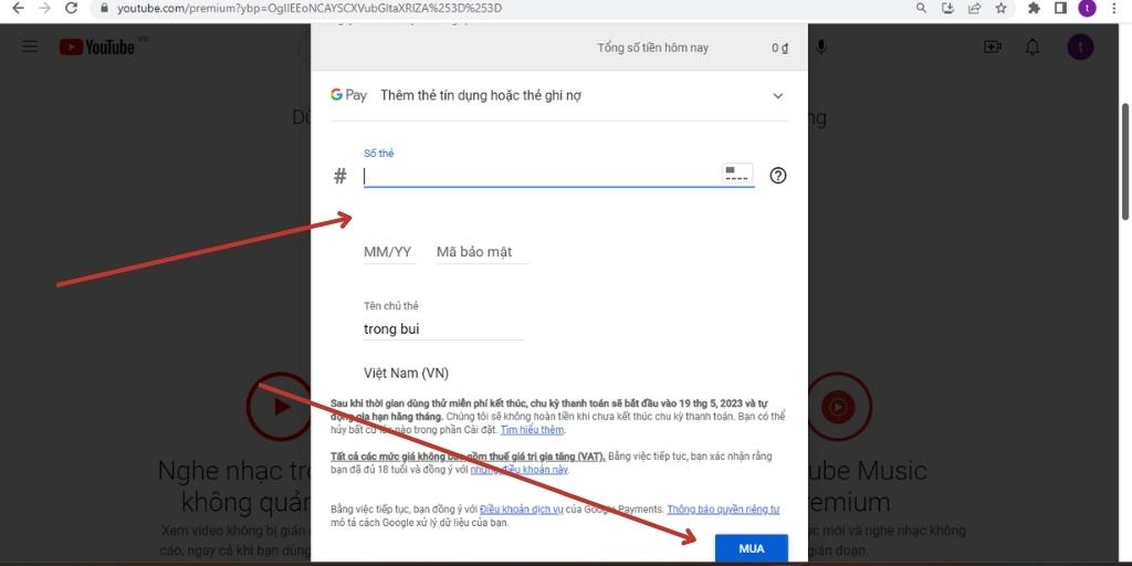cách đăng ký youtube premium ở Việt Nam giá rẻ