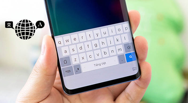 Hình 4 - Để cài ngôn ngữ cho điện thoại Samsung bạn cần phải bật nút chuyển đổi