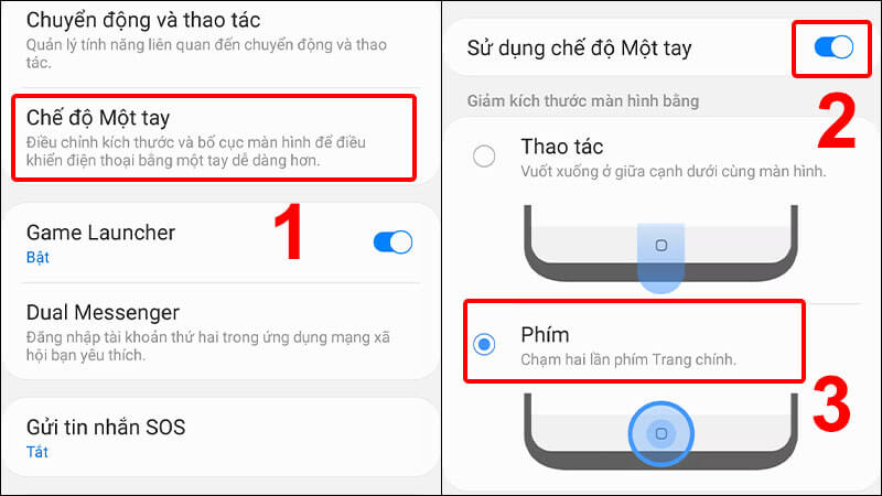 4-Cách thu nhỏ ứng dụng trên màn hình điện thoại chỉ đưa icon về trạng thái mặc định