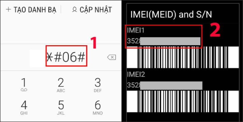 2-Cách kiểm tra máy chính hãng bằng việc thao tác trên phím số điện thoại