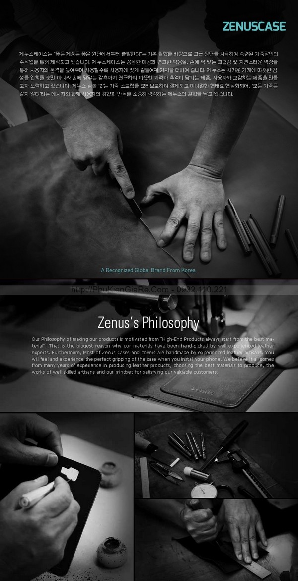 Quy trình sản xuất bao da Zenus