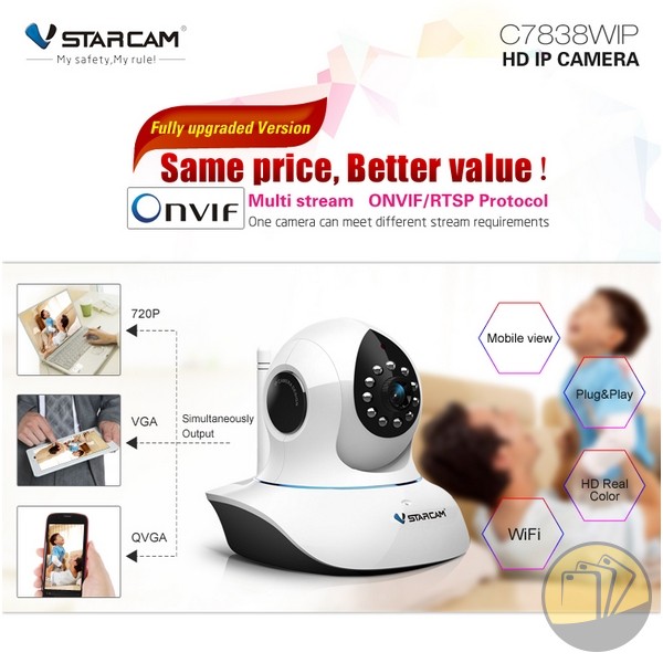 Camera IP không dây VStarcam C7838WIP HD Wifi
