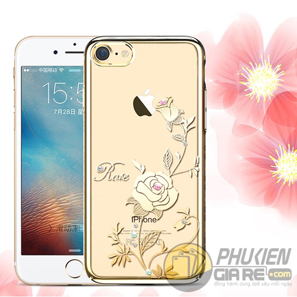 Ốp thời trang Iphone 8 đính đá hiệu KingxBar