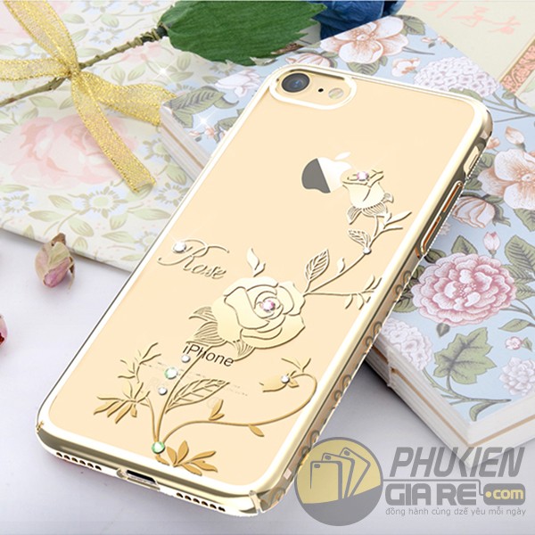 Ốp thời trang Iphone 8 đính đá hiệu KingxBar