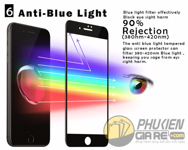 Dán cường lực 9H iPhone 8 hiệu V-Max 3D màu full màn hình
