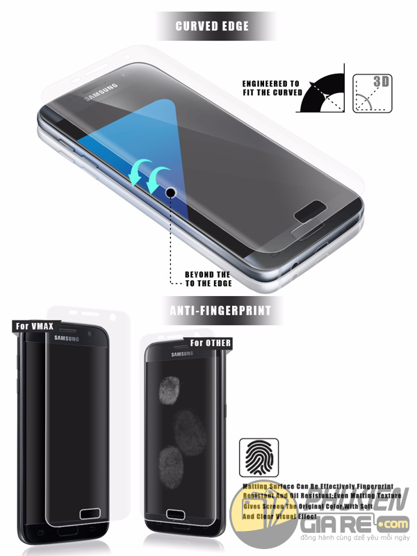 Miếng dán màn hình Samsung Galaxy S8 Plus hiệu V-max
