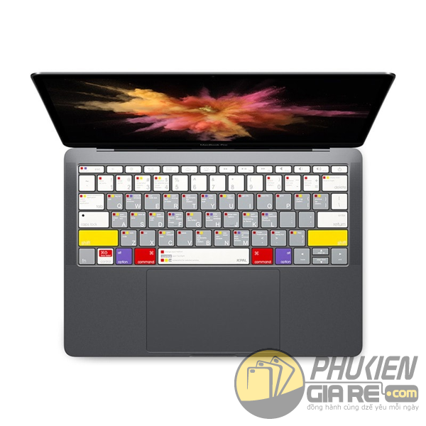 Miếng lót bàn phím Macbook Pro 13 inch Touch Bar 2016 JCPAL VerSkin MacOS Shortcut