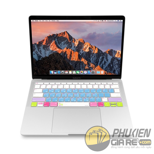 Miếng lót bàn phím Macbook Pro 13 inch Touch Bar 2016 JCPAL VerSkin MacOS Shortcut