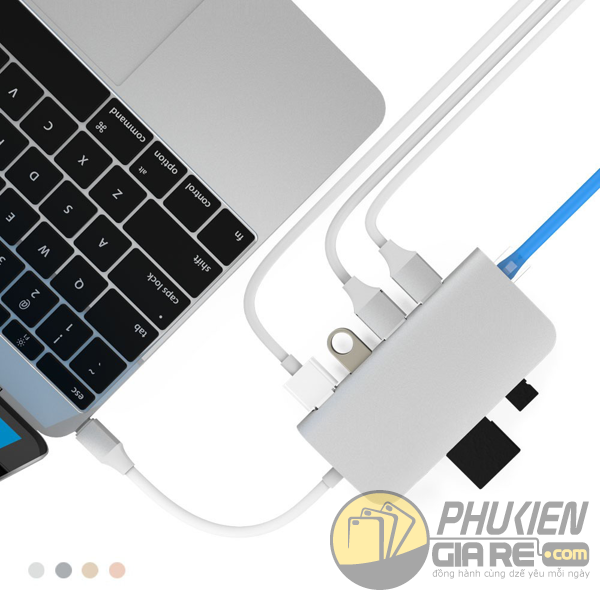 Cáp chuyển đa năng USB-C 8-in-1 cho Macbook hiệu Le Touch
