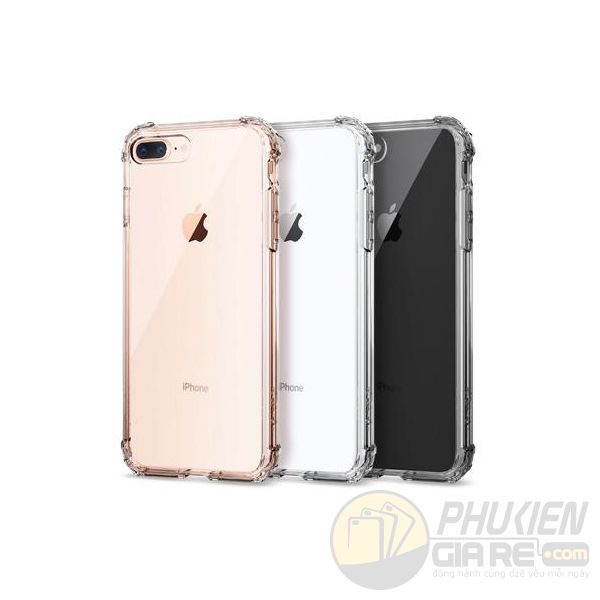 Ốp lưng iPhone 8 Plus TPU trong suốt Spigen Crystal Shell