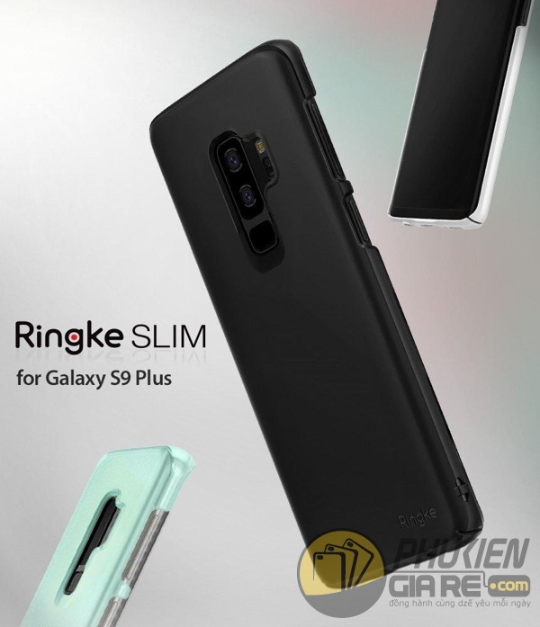 Ốp lưng Galaxy S9 Plus nhựa nhám siêu mỏng Ringke Slim