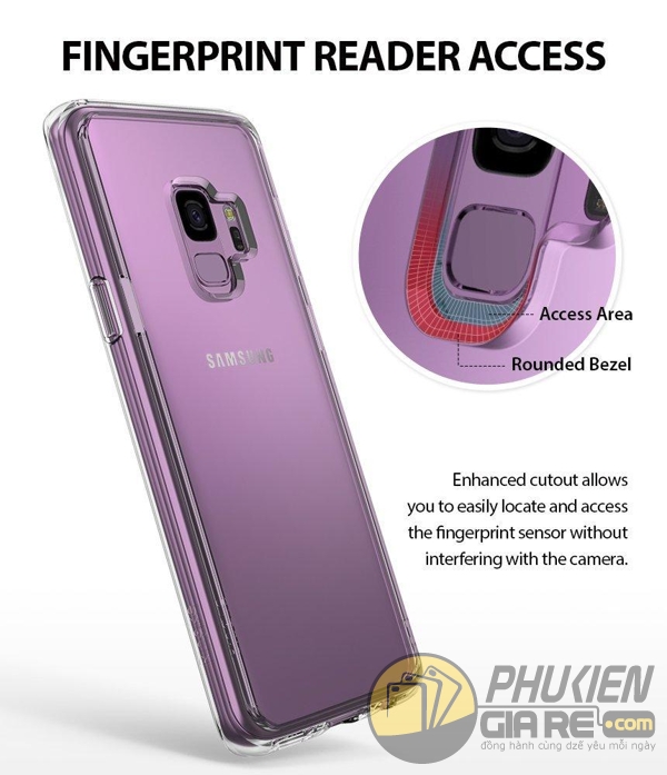 Ốp lưng Galaxy S9 siêu mỏng dễ tháo lắp Ringke Fusion