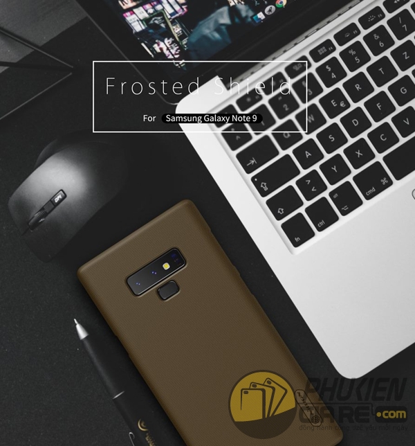 Ốp lưng Galaxy Note 9 đẹp chính hãng Nillkin Super Frosted Shield