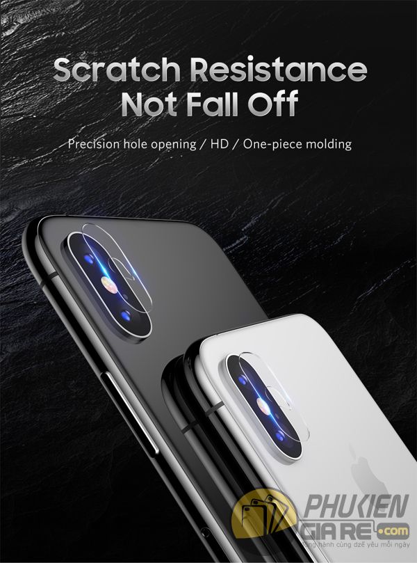 cường lực camera iphone xs max - dán bảo vệ camera iphone xs max chính hãng benks - camera tempered glass protector (14464)