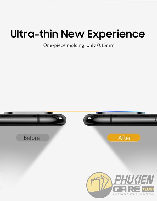 cường lực camera iphone xs max - dán bảo vệ camera iphone xs max chính hãng benks - camera tempered glass protector (14464)