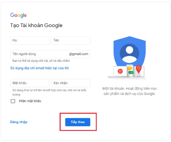 1 số điện thoại tạo được bao nhiêu gmail