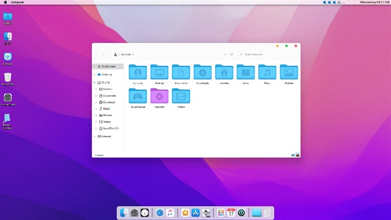 cách cài giao diện macos cho windows