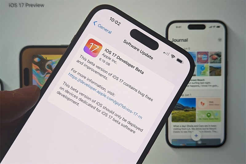 cách cập nhật ios 17 beta