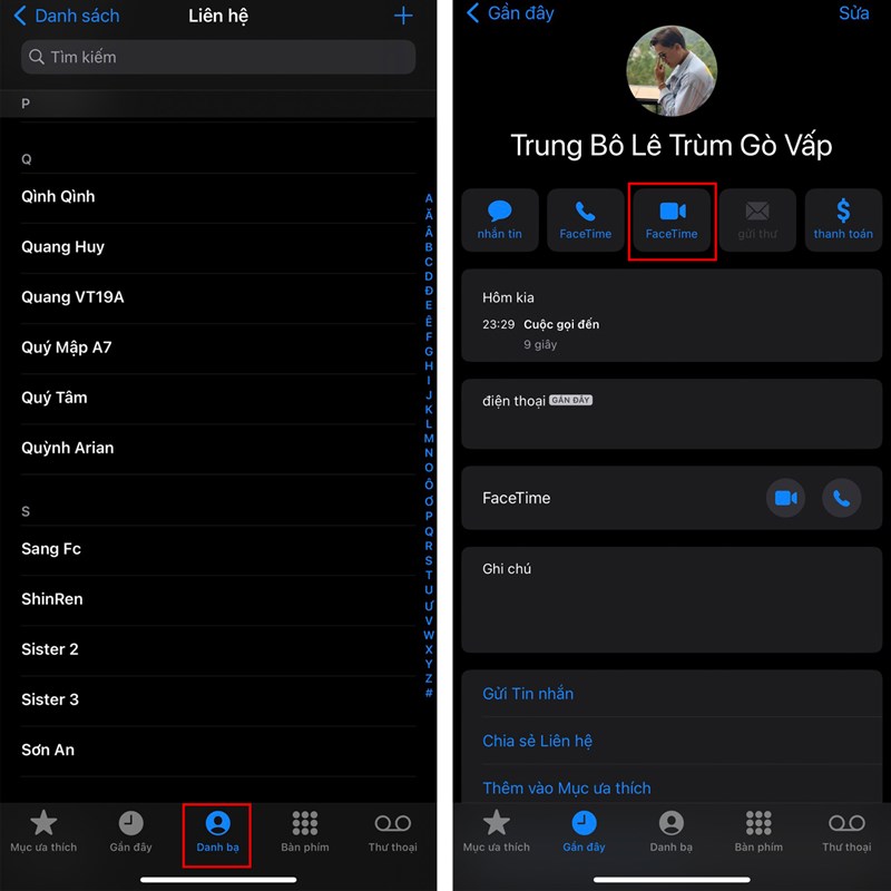 cách chia sẻ màn hình iphone bằng facetime