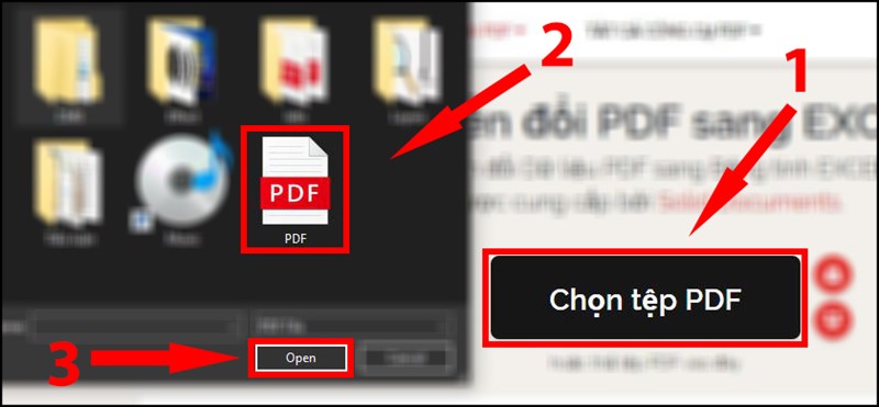 cách chuyển đổi pdf sang excel