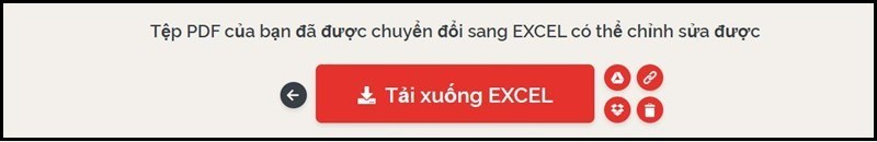 cách chuyển đổi pdf sang excel