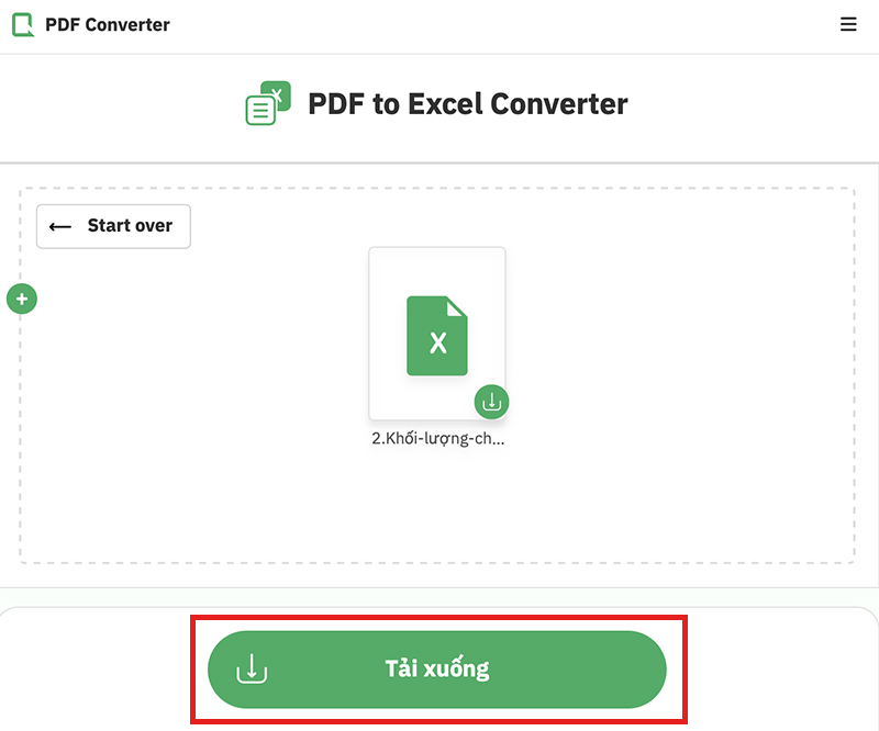 cách chuyển đổi pdf sang excel