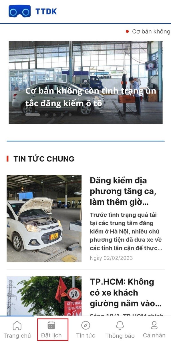 Cách đăng kiểm xe ô tô online