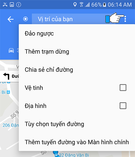 cách dùng google map offline