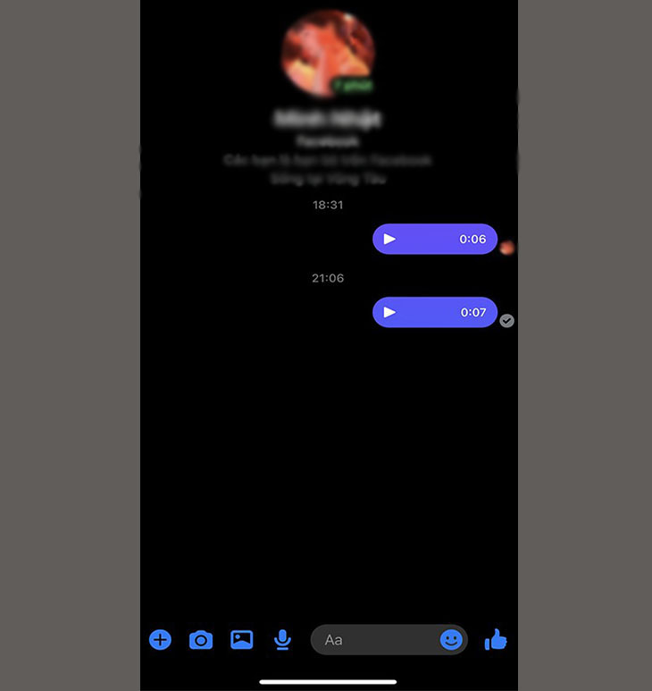 cách gửi file ghi âm qua messenger