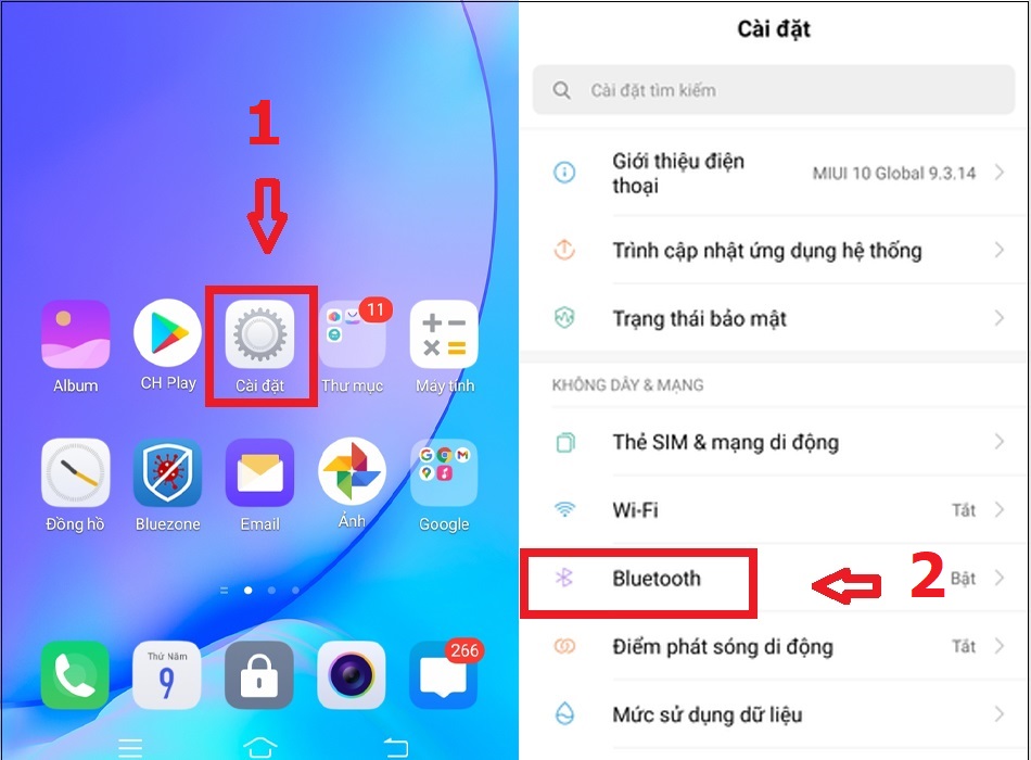 cách kết nối bluetooth với loa