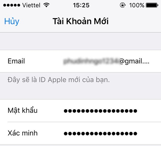 cách tạo apple id