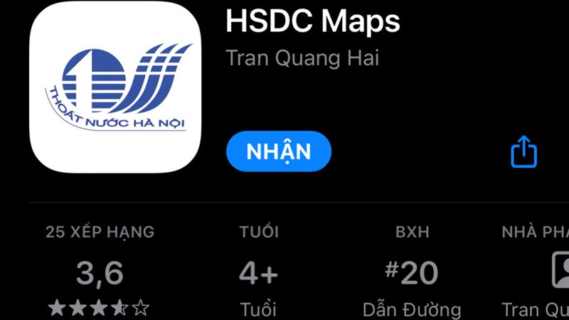 cách xem tuyến đường đang ngập nước trên iphone