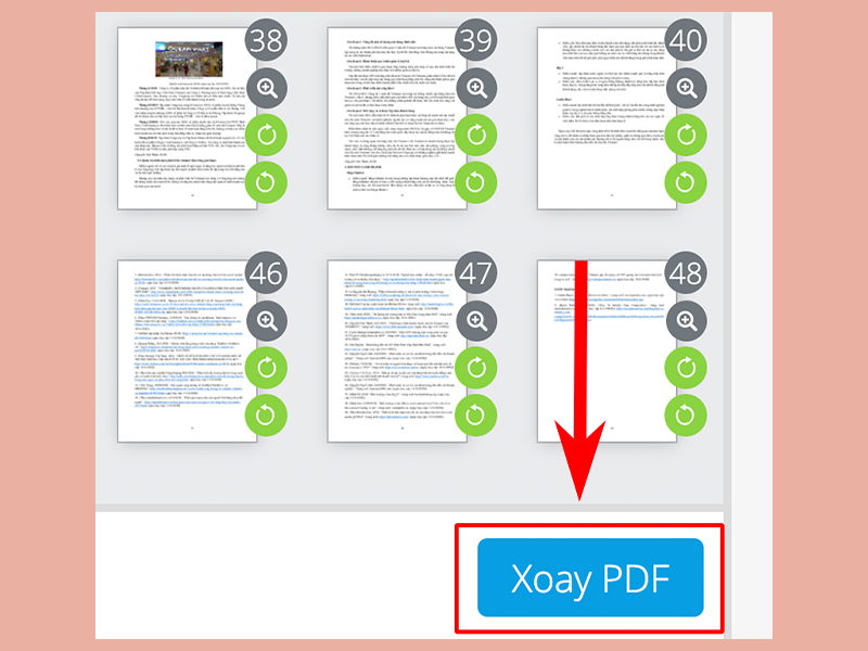 cách xoay file pdf bị ngược và lưu lại