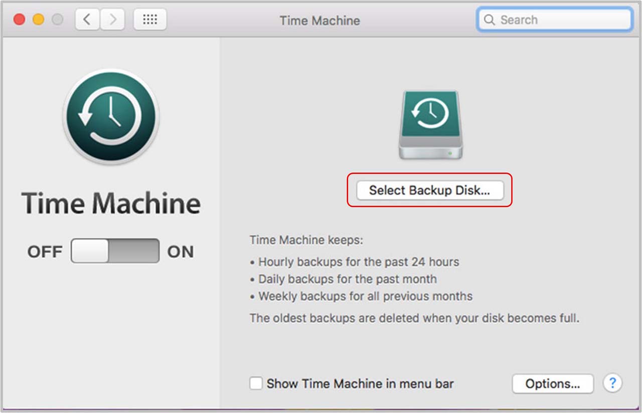 hướng dẫn backup mac os