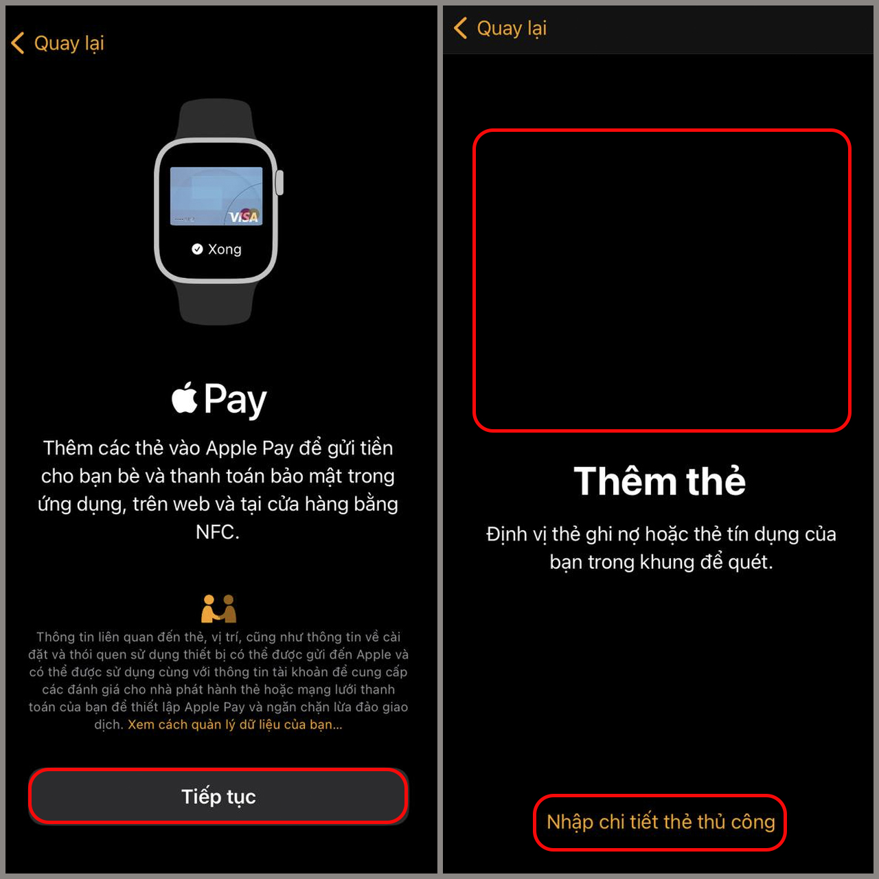 hướng dẫn sử dụng apple pay trên apple watch