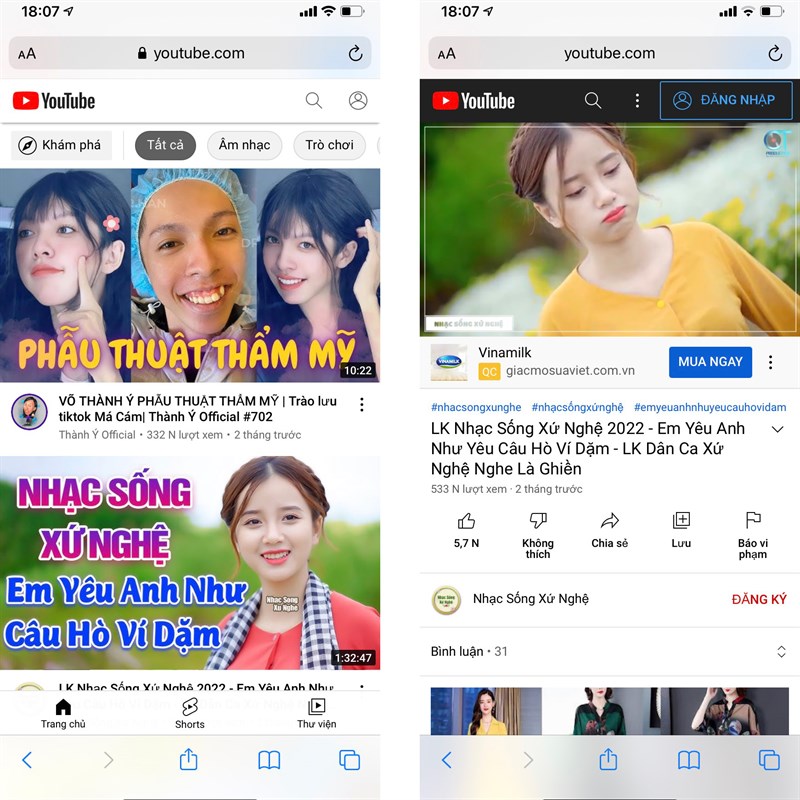 phát youtube khi tắt màn hình