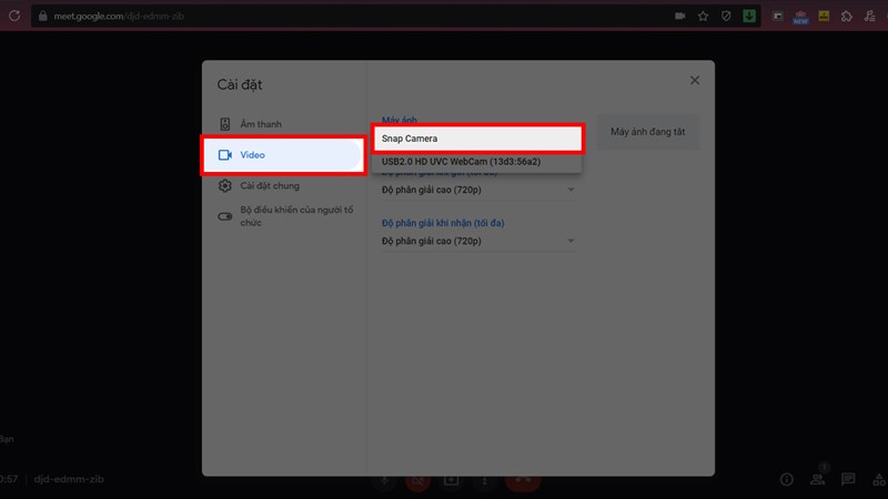 Cách sử dụng Snap Camera trên Google Meet