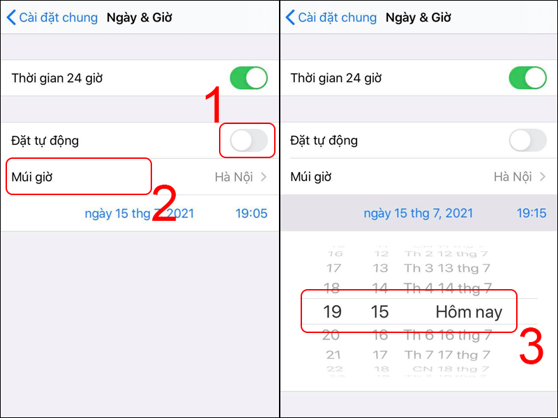 Sửa lỗi ngày giờ trên iPhone