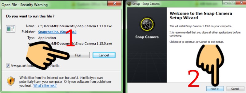 Cách tải snap camera trên điện thoại