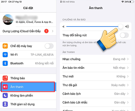 cách tắt tiếng chụp màn hình iPad