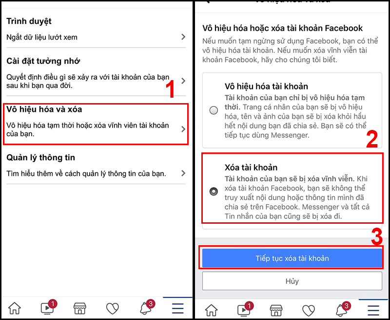 cách xoá tài khoản facebook vĩnh viễn