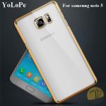 Ốp lưng dẻo Samsung Galaxy Note 5 viền xi màu hiệu Yolope Ốp lưng dẻo Samsung Galaxy Note 5 viền xi màu hiệu Yolope