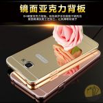 Ốp lưng tráng gương kiêm viền nhôm cho Samsung Galaxy A7 2016 Ốp lưng tráng gương kiêm viền nhôm cho Samsung Galaxy A7 2016