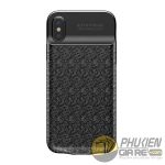 Ốp lưng iPhone Xs kiêm pin dự phòng 3500 mAh Baseus Plaid Series 10163 Ốp lưng iPhone Xs kiêm pin dự phòng 3500 mAh Baseus Plaid Series 10163