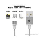 Cáp sạc MicroUSB X-Cable hít nam châm