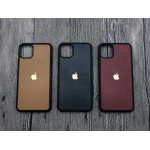 Ốp lưng iPhone 11 Pro GUDA - Da Bò Trơn kèm logo táo nhôm