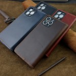 Bao da iPhone 13 Pro Max Da Bò Sáp handmade hiệu OneCase